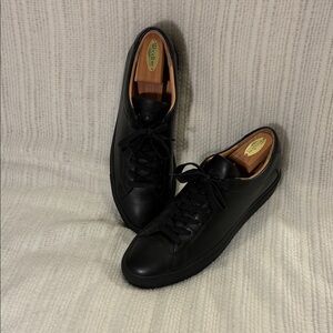 Koio Capri in Nero (Black) Italian Leather Sneakers.